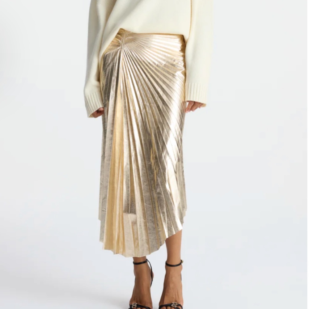 Tori Skirt pale gold